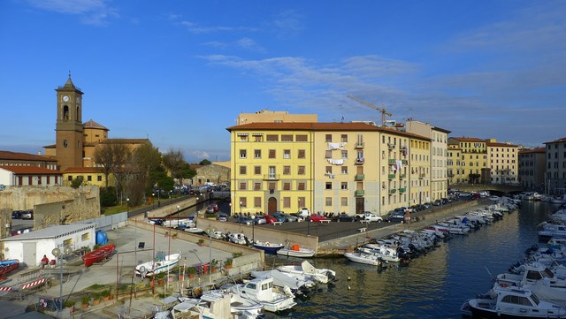 Kanäle in der Altstadt von Livorno